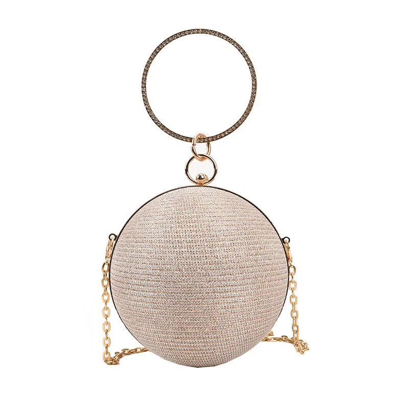 Women Evening Clutch with Rhinestone for Wedding Party Handbag