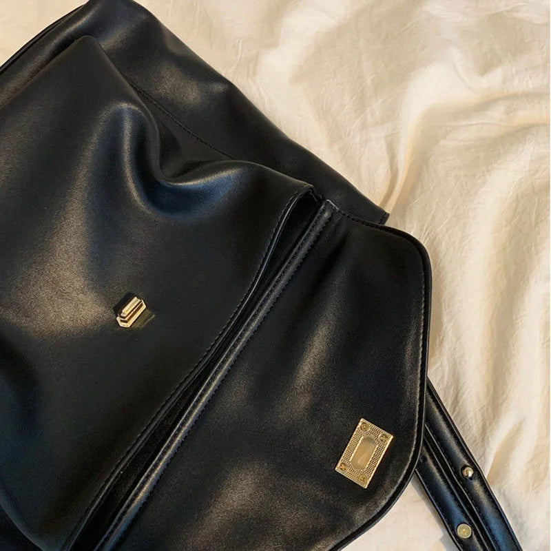 Retro Large Shoulder Bag for Women