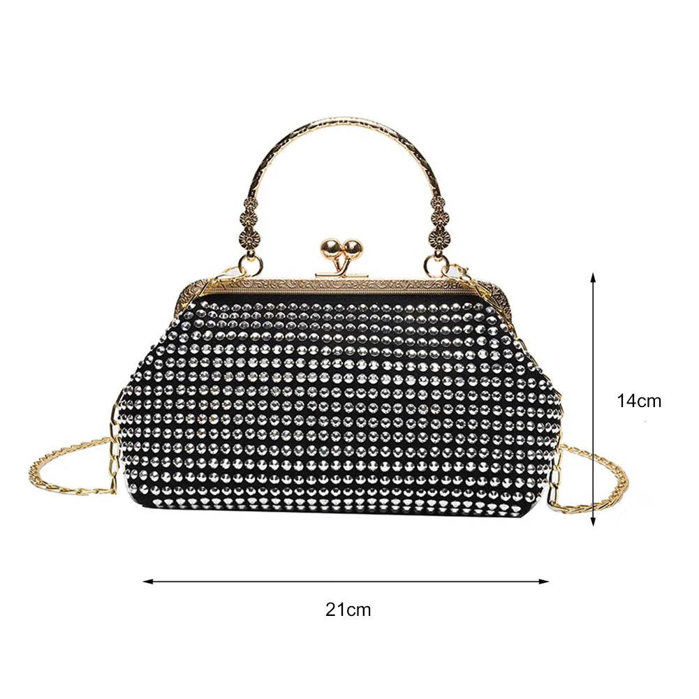 Rhinestone Clutch Purses Evening Wedding Party Crossbody Bag