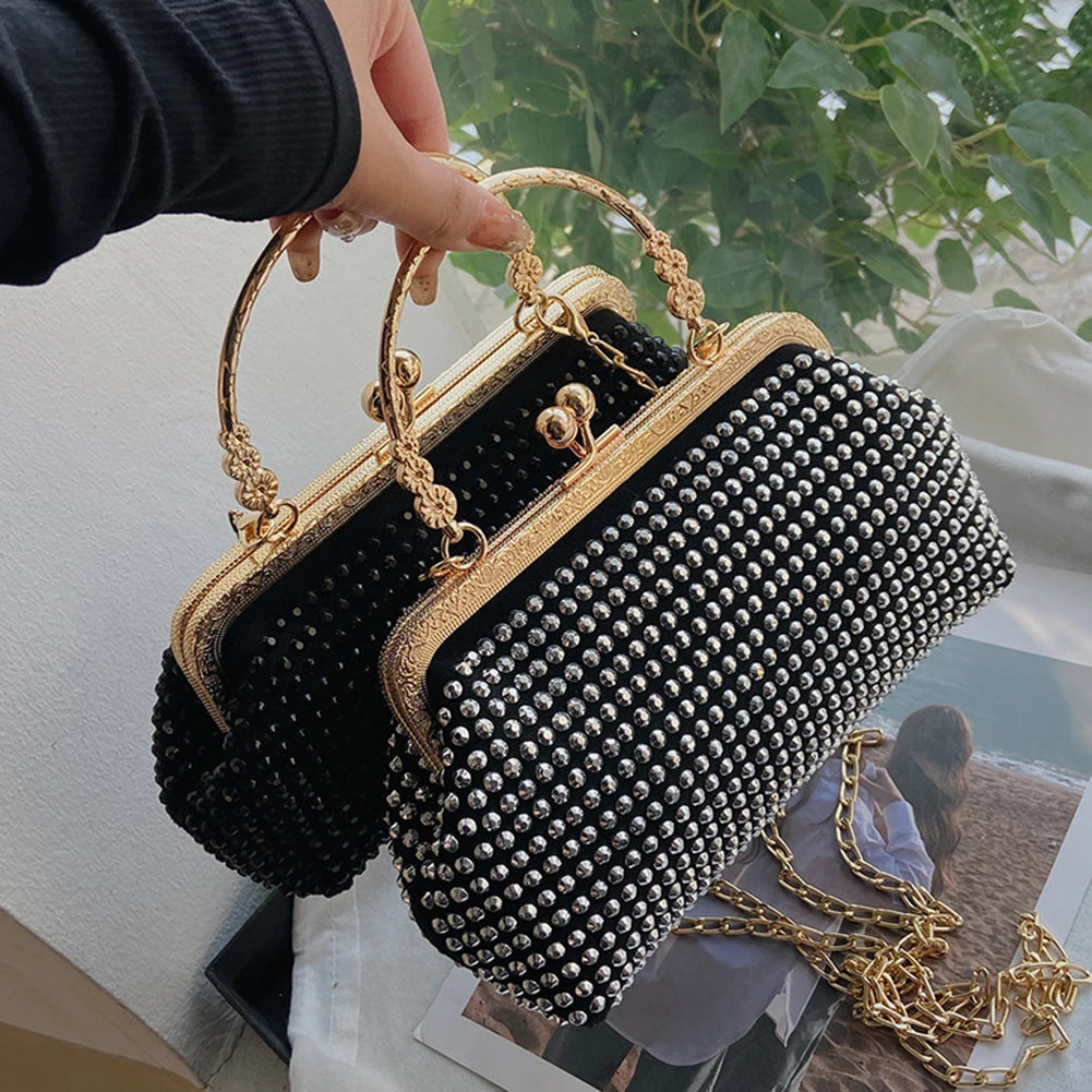 Rhinestone Clutch Purses Evening Wedding Party Crossbody Bag