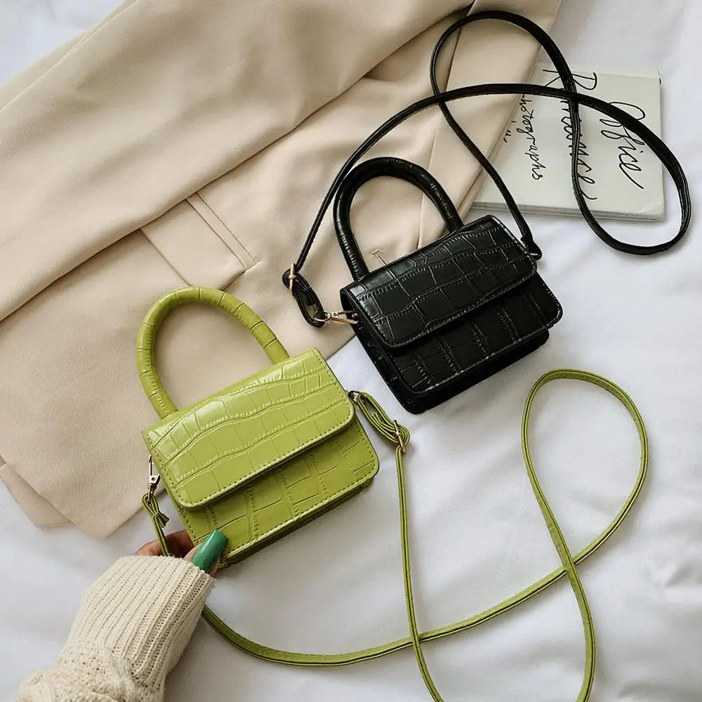 Women PU Leather Mini Shoulder Handbags Casual Flap Messenger Crossbody Bags