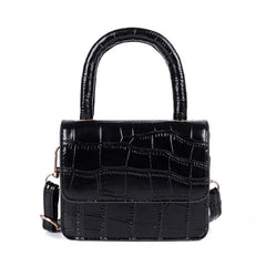 Mini PU Leather Shoulder Handbag for Women Casual Messenger Crossbody Bag