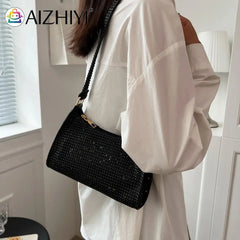 Sparkling Rhinestone Evening Clutch Shoulder Bag
