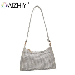 Sparkling Rhinestone Evening Clutch Shoulder Bag