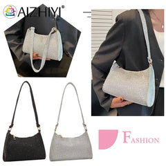 Sparkling Rhinestone Evening Clutch Shoulder Bag