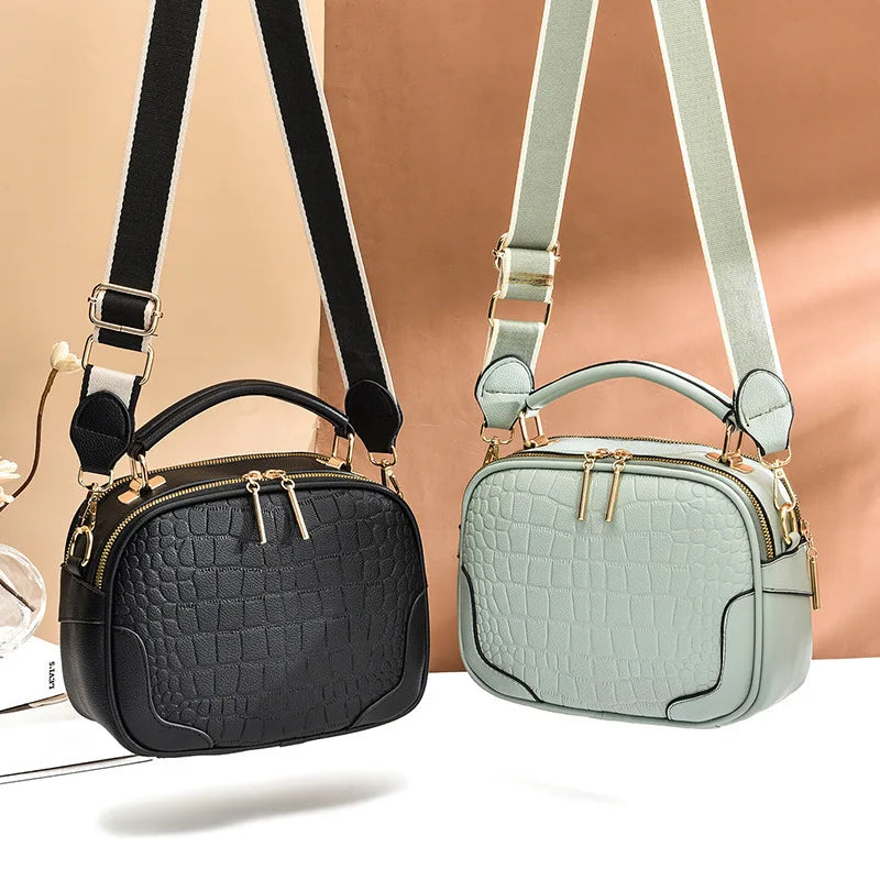 Autumn Plaid Small Square Shoulder Bag