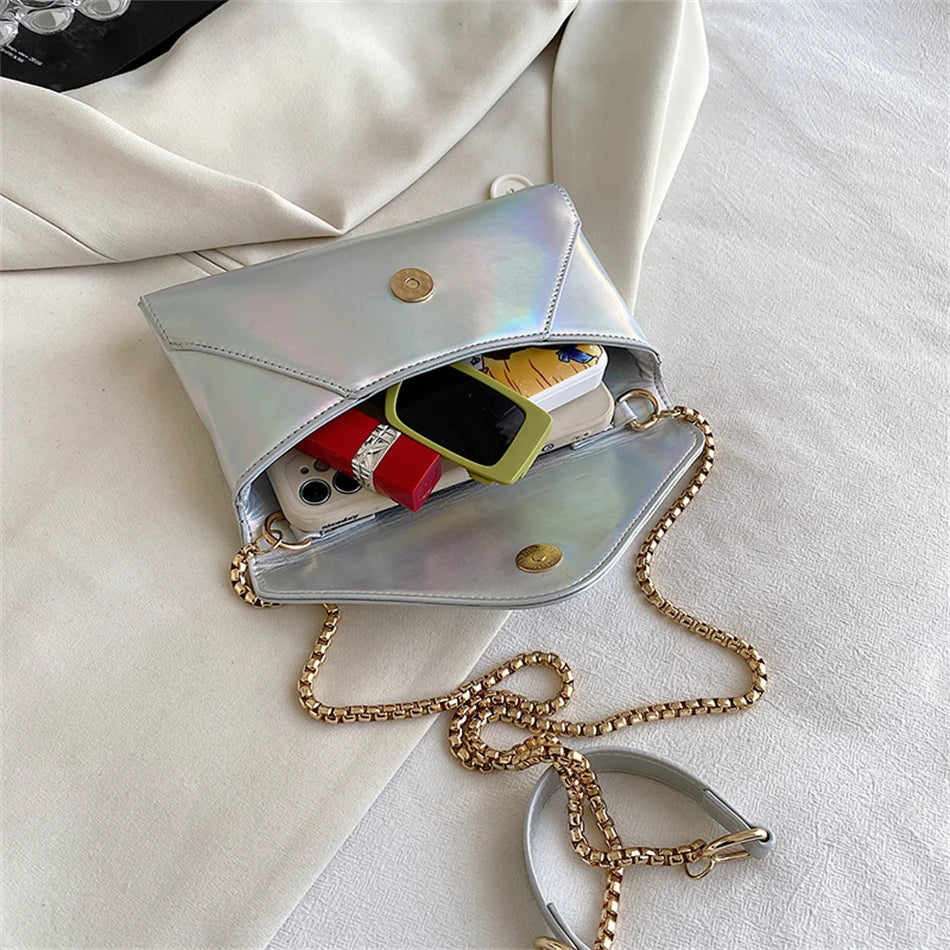 Women's Laser Leather Shoulder Bag