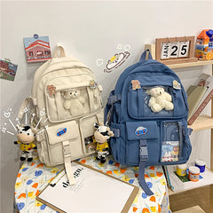 Large Capacity Functional Backpack for Elementary and Middle School Girls