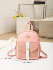 Embroidered Backpack Ladies Travel Bag Small Mini Backpack