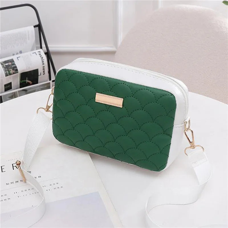 Embroidered Messenger Bags Printing PU Leather Shoulder Bag For Women