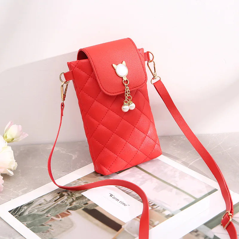 Embroidered Ladies Phone Bag Messenger Shoulder - Versatile