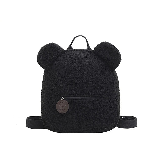 Personalized Brown Bear Backpack Plush Bag