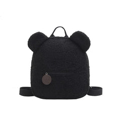 Personalized Brown Bear Backpack Plush Bag