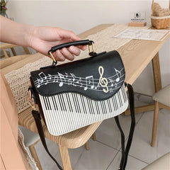 Embroidered Piano Keys Tote Bag