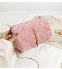 Embroidered Pillow Bag Ladies Small Handbag Mobile Phone Bag