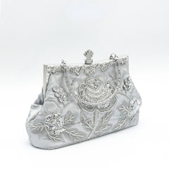 Vintage Beaded Evening Clutch Bags Diamond Sequined Handbag Bride Purses