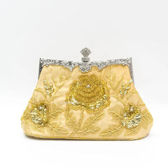 Vintage Beaded Evening Clutch Bags Diamond Sequined Handbag Bride Purses