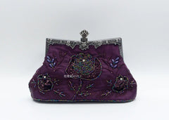 Vintage Beaded Evening Clutch Bags Diamond Sequined Handbag Bride Purses