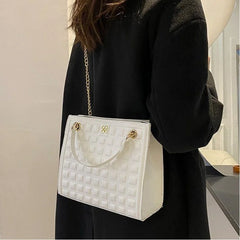 Embroidered Wire Lingge Large Bag Women's Large Capacity Tote Bag