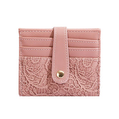 Embroidered Card Bag Women's Short Wallet Mini Zero Wallet