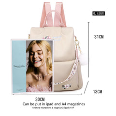 Anti-theft Embroidery Backpack for Girls Travel School Bag