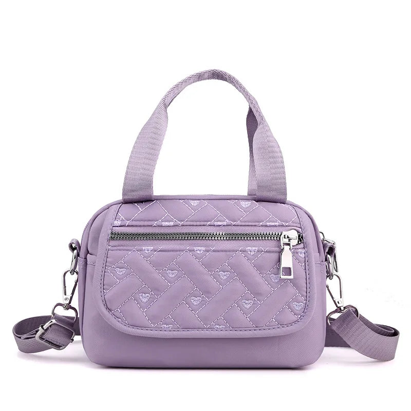 Embroidery Thread Oxford Shoulder Bag Waterproof Crossbody Bag