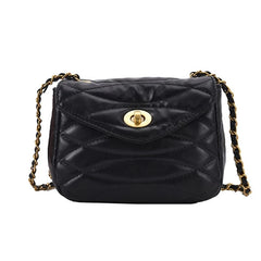 Embroidery Thread Crossbody Bag PU Leather Women's Handbag
