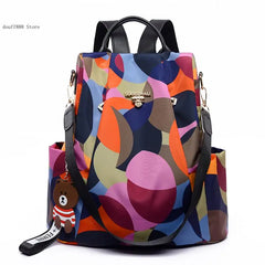 Waterproof Oxford Women Backpack for School