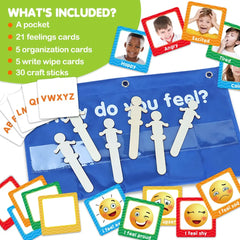 Emotions & Feelings Pocket Chart for Kids, Social Emotional Learning