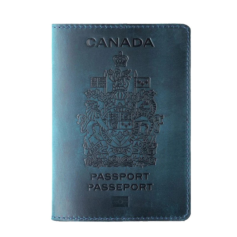 Personalized Leather Passport Cover Canada
