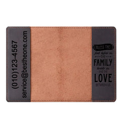 Personalized Leather Passport Cover Canada