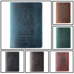 Personalized Leather Passport Cover Canada