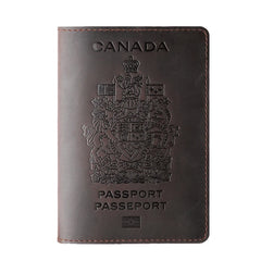 Personalized Leather Passport Cover Canada