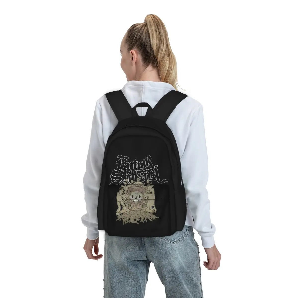 Enter Shikari 'Take To The Skies' Large Capacity Backpack School Gym Tote Bag