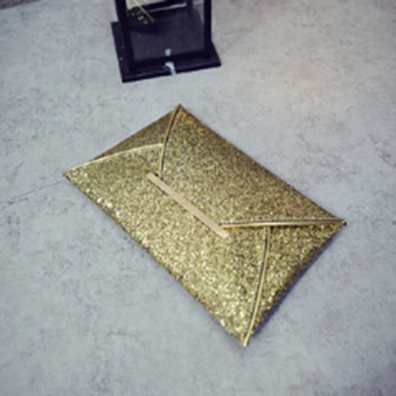 Sparkling Dazzling Envelope Clutch Evening Bag Women Handbag