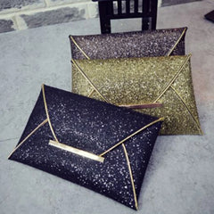 Sparkling Dazzling Envelope Clutch Evening Bag Women Handbag