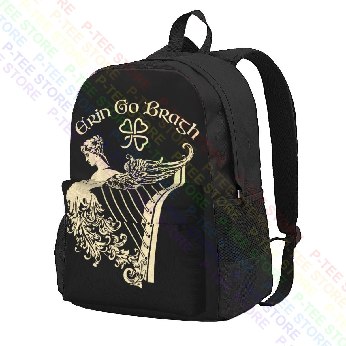 Irish Harp Eire St. Patricks Large Capacity Backpack