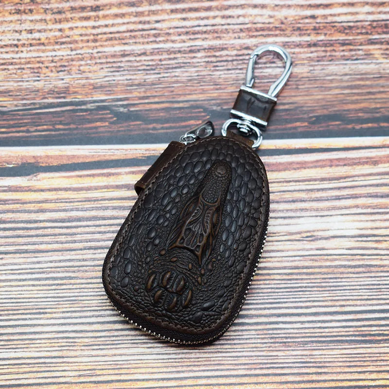 Etaofun Crocodile Key Holder Leather Keys Case Key Purse