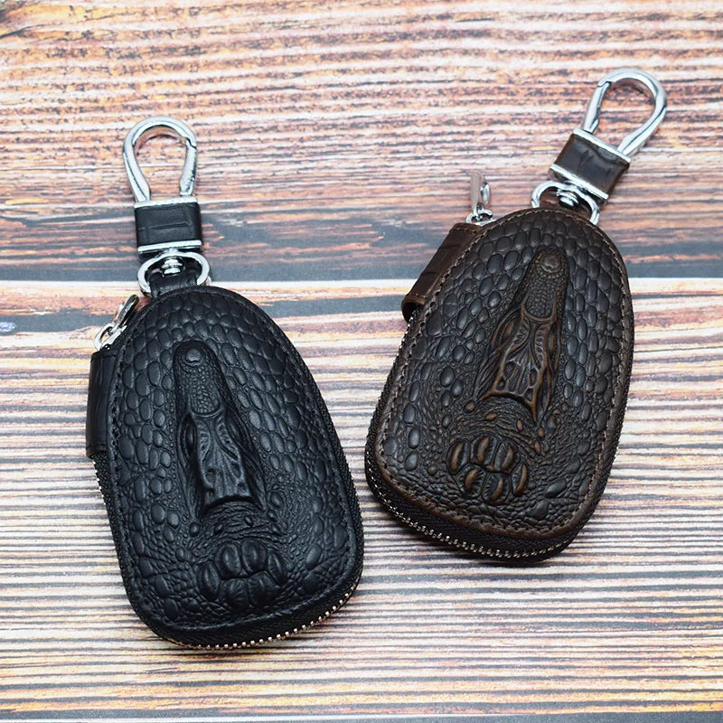Etaofun Crocodile Key Holder Leather Keys Case Key Purse