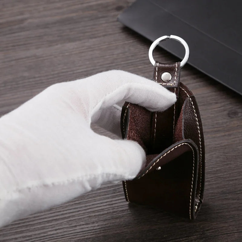 Etaofun Leather Car Key Holder for Men, Vintage Keys Case