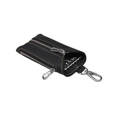 Vintage Leather Keys Wallet Keychain Zipper Key Case Bag Key Holder