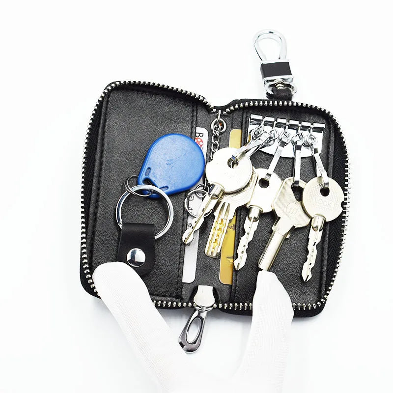 Etaofun Leather Key Holder Wallet Case