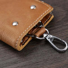 Etaofun Retro Leather Key Holder for Men Women, Keys Case