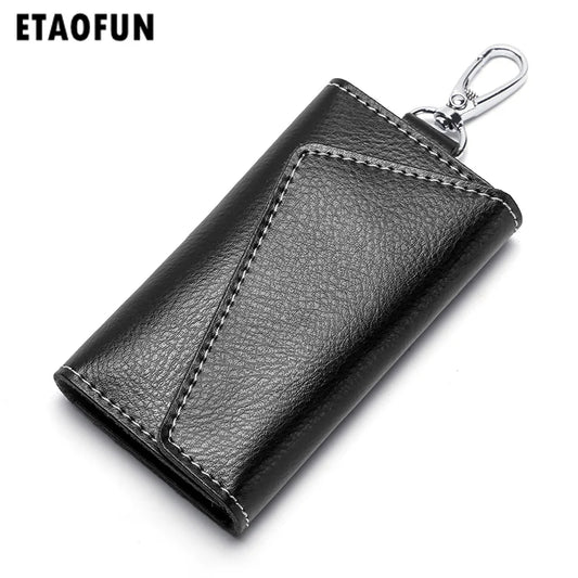 Etaofun Men's Leather Housekeeper, Retro Vintage Key Holder