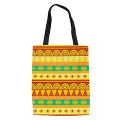 Tribal Print Summer Tote Bag Large Capacity Beach Shoulder Handbag