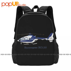 Eurocopter Ec135 Helicopter Backpack Large Capacity Bookbag Training
