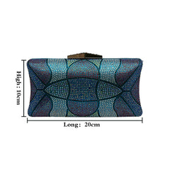 Multicolor Chain One-Shoulder Handbag Inlaid Diamond