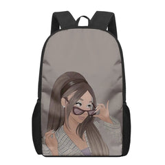 3D Printed Kids School Backpack 16 Inch For Boys and Girls