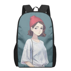 3D Printed Kids School Backpack 16 Inch For Boys and Girls
