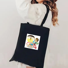 European Baby Shoulder Bag Renaissance Oil Painting Pattern Canvas Organizer